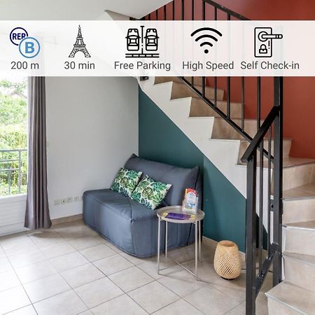 Le Duplex , Proche Gare Rer, Parking, Arrivee Autonome Daire Palaiseau Dış mekan fotoğraf